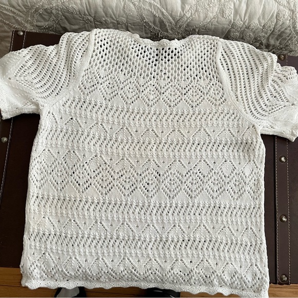 GAP Cream Lace Knit Top - Picture 3 of 3